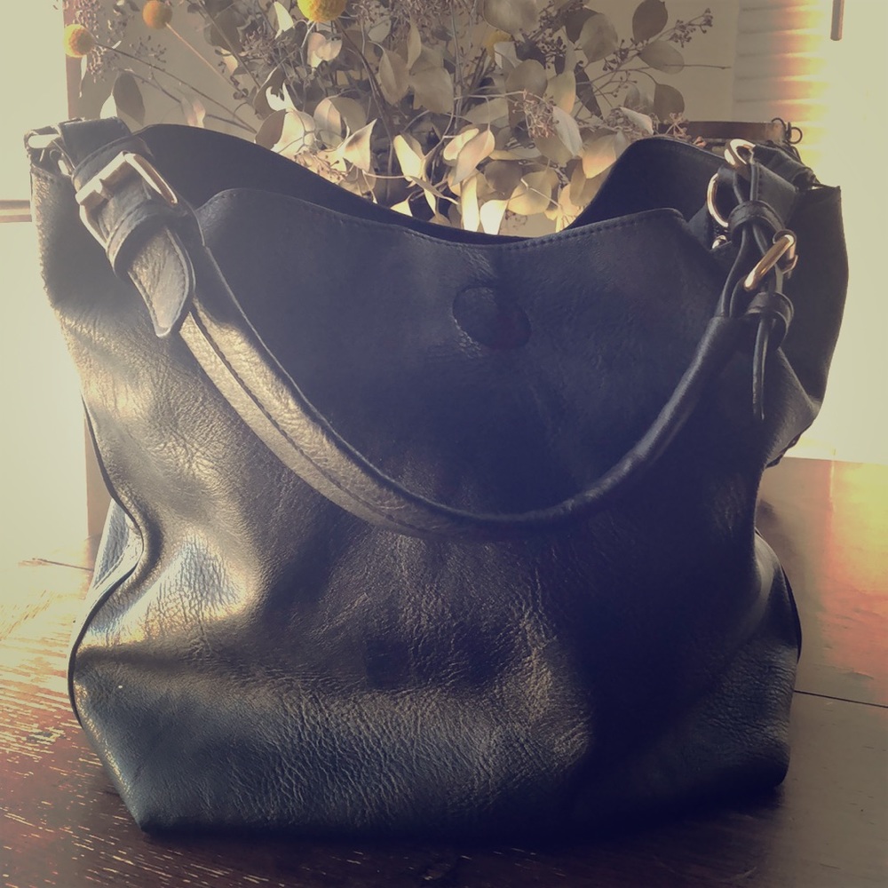 Black Leather shoulder bag